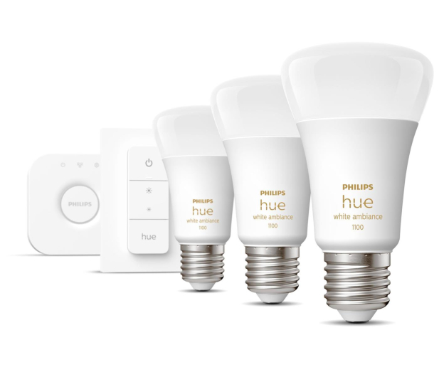 Philips Hue White ambiance Zestaw startowy 3xE27 1100lm - 686704 - zdjęcie 3